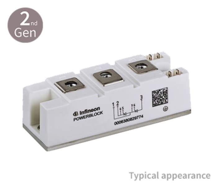 DD220N16SHPSA1 Infineon | Infineon 1600 V 220 A Netz-Dioden-Modul ...