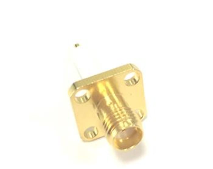 RS PRO, Jack Flange Mount SMA Connector, 50Ω, Solder Termination, Straight Body