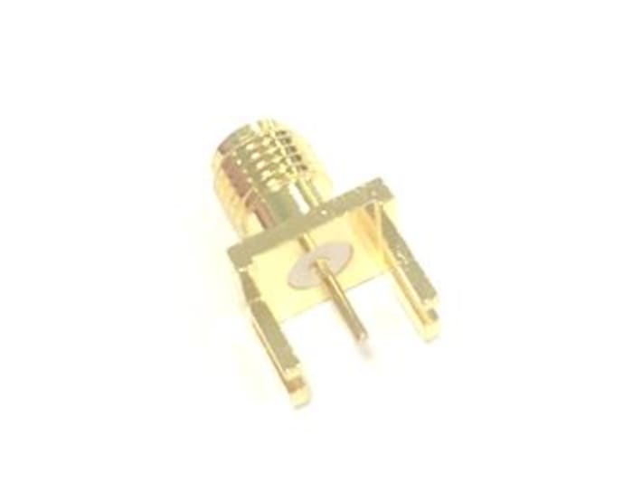RS PRO, Jack Edge Mount SMA Connector, 50Ω, Solder Termination, Straight Body