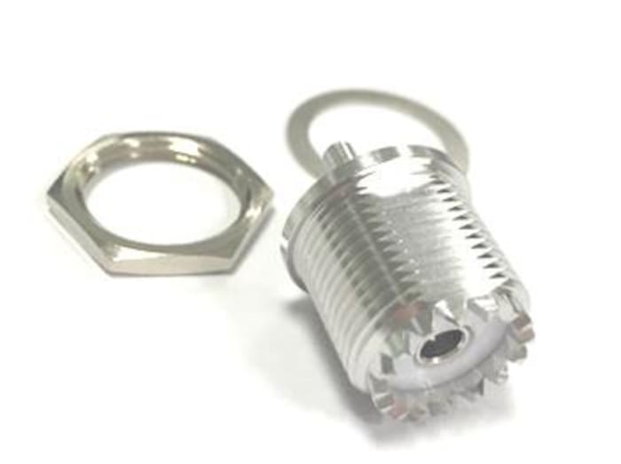 RS PRO UHF Series Cable Female UHF, 50 Ω, Straight Body Solder