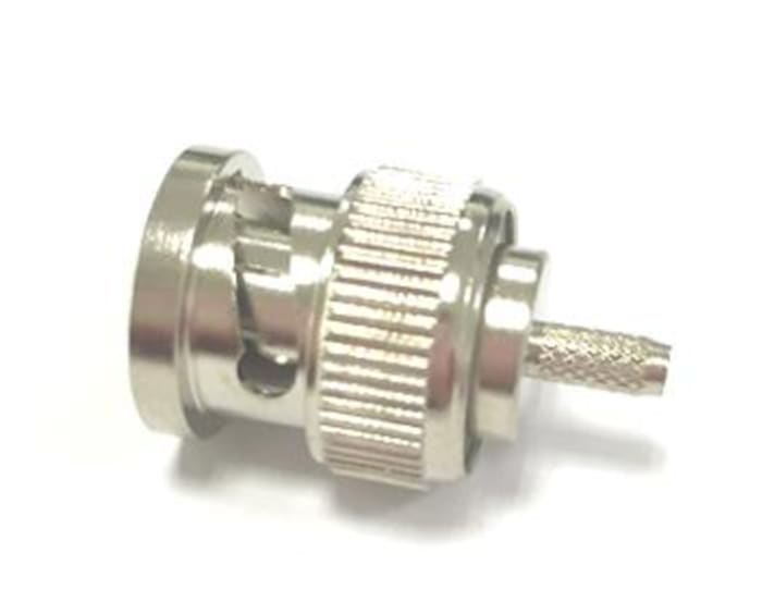 RS PRO, Plug Cable Mount BNC Connector, 50Ω, Crimp Termination, Straight Body