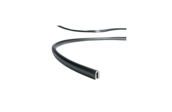 Kanál - rohová krytka Obrubová ochrana hran PVC, řada: RA1BK 6.4 x 7.1mm HellermannTyton