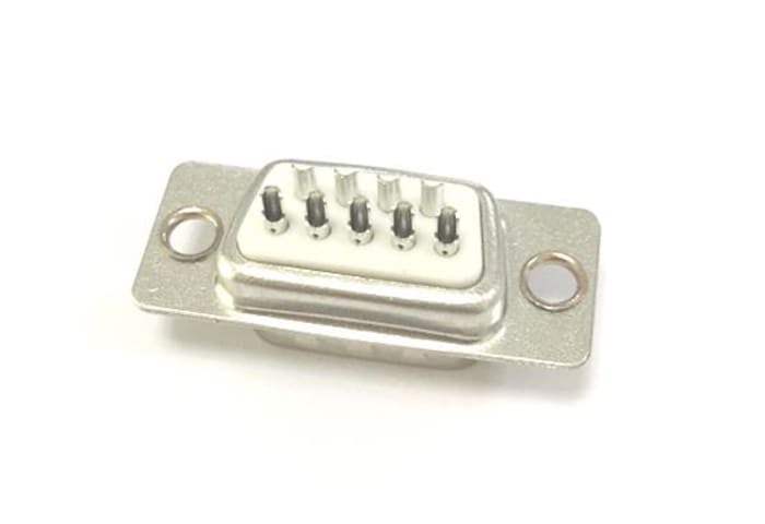 RS PRO 9 Way Panel Mount D-sub Connector Plug, 2.77mm Pitch, with Screw