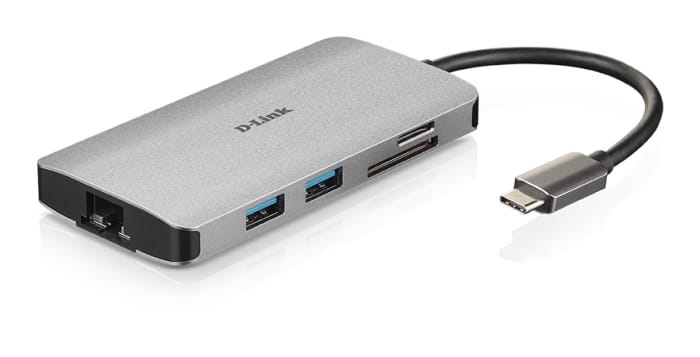 Rozbočovač USB DUB-M810, standard: USB 3.0 RJ45, počet portů USB: 3 USB, typ USB: USB C D-Link