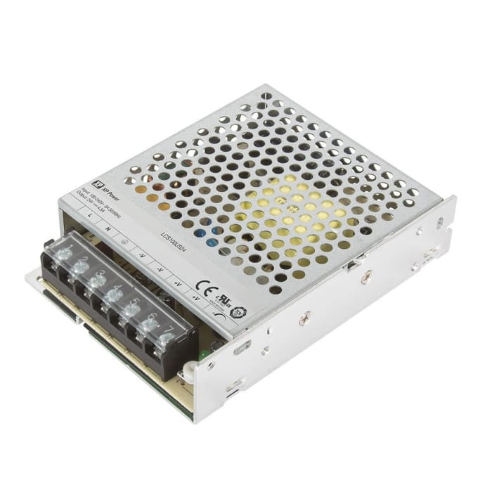 XP Power Switching Power Supply, LCS100US24, 24V dc, 4.5A, 108W, 1 Output, 85 → 264 V ac, 120 → 373 V dc