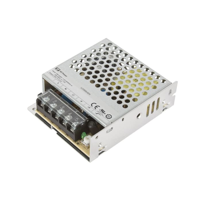 XP Power Switching Power Supply, LCS50US24, 24V dc, 2.2A, 53W, 1 Output, 85 → 264 V ac, 120 → 373 V dc