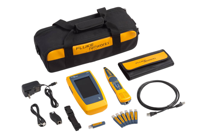 Comprobador de cables de red Fluke Networks, LIQ-KIT, Comprobador de Cable, RJ45, LinkIQ Kit