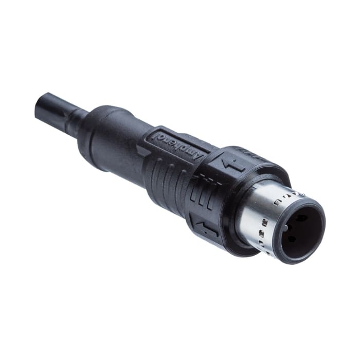 Amphenol Industrial Male 5 way M12 to Unterminated Unterminated Sensor Actuator Cable, 2 m