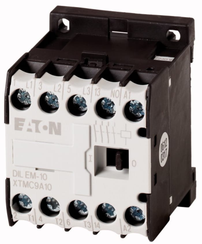 Contacteur Eaton, 3 pôles , 1 NO, 9 A, 24 V c.c., 4 kW