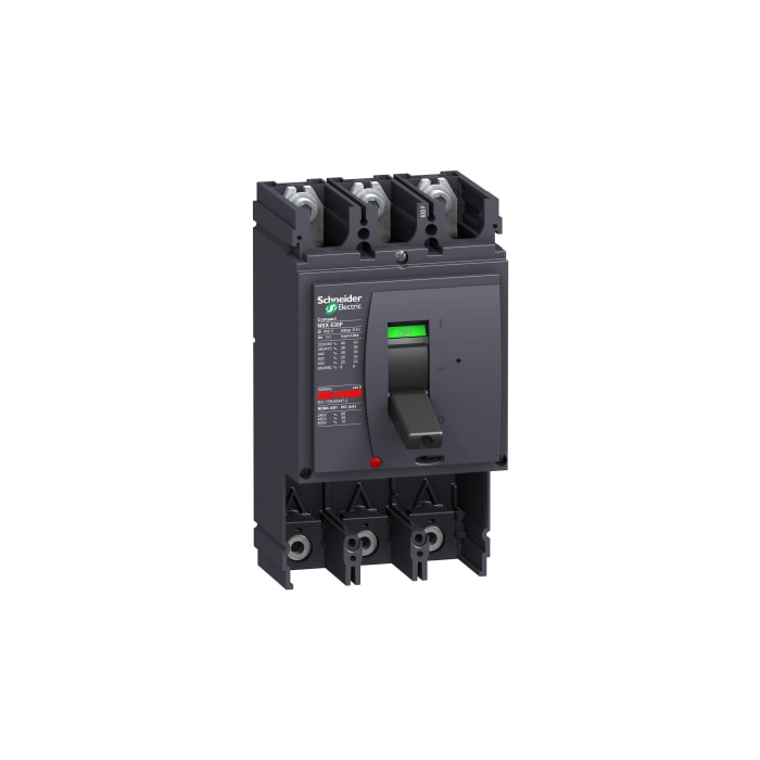 Schneider Electric, NSX MCCB 3P 630A, Breaking Capacity 70 kA, Fixed Mount