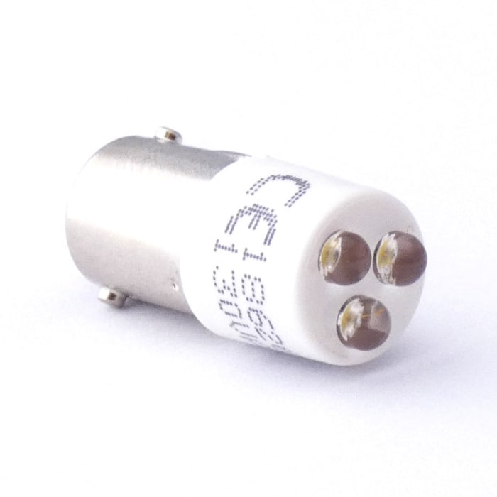 1862623W3A CML Innovative Technologies CML Innovative Technologies LED Indicator Lamp 230V ac BA9s Base 10mm Diameter 3 x 900mcd 220 5417 RS Components