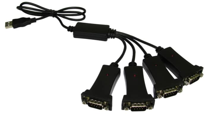 RS PRO RS232 USB A D-sub, 9 Pin Male Converter Cable