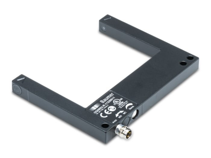 Baumer Fork Sensor Photoelectric Sensor, Fork Sensor, 80 mm Detection Range