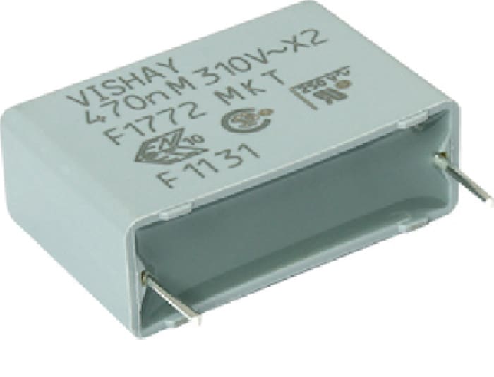 Vishay F1772 Polyester Film Capacitor, 310V ac, ±10%, 330nF, Through Hole