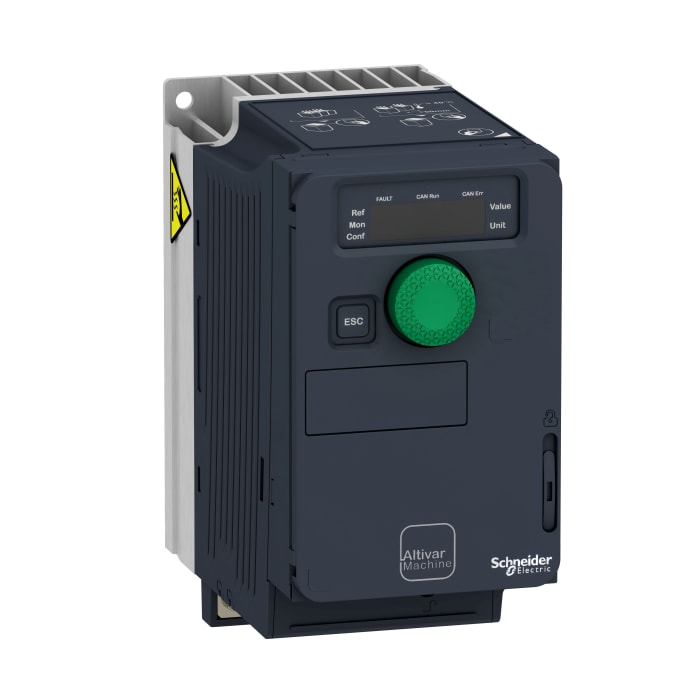 Schneider Electric Variable Speed Drive, 0.75 kW, 3 Phase, 240 V, 5.3 A, 6.3 A, Altivar Machine ATV320 Series