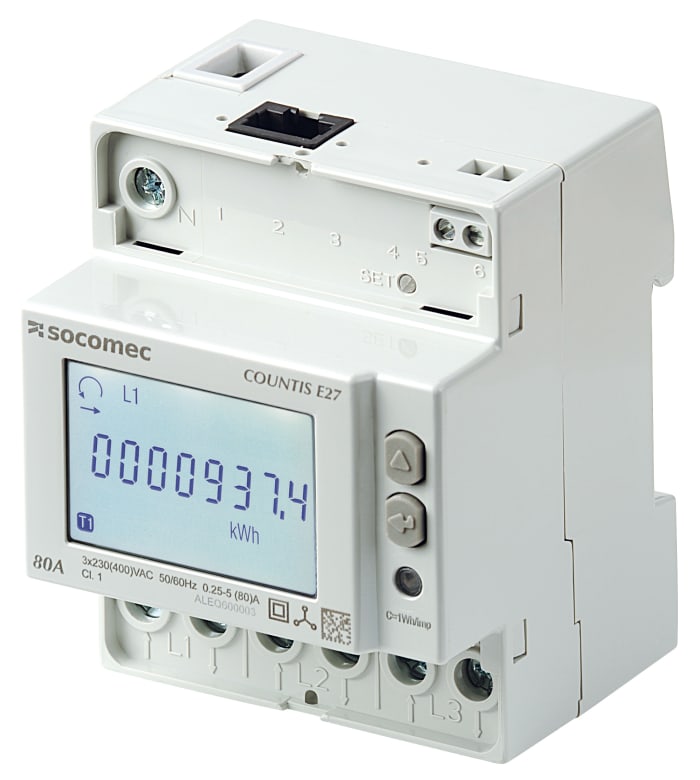 Socomec 3 Phase LCD Energy Meter