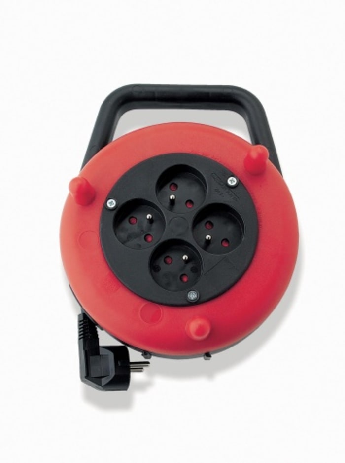 SAM 5m 4 Socket Type E - French Cable Reel, 250 V