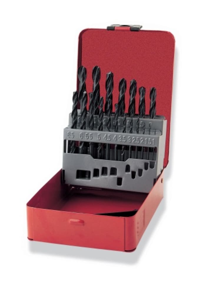 F1-C19 SAM  SAM 19-Piece Twist Drill Bit Set for Metal, 10mm Max