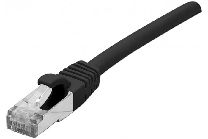 Dexlan, 3m Cat6a, Black RJ45 to, F/UTP Shielded, Terminated