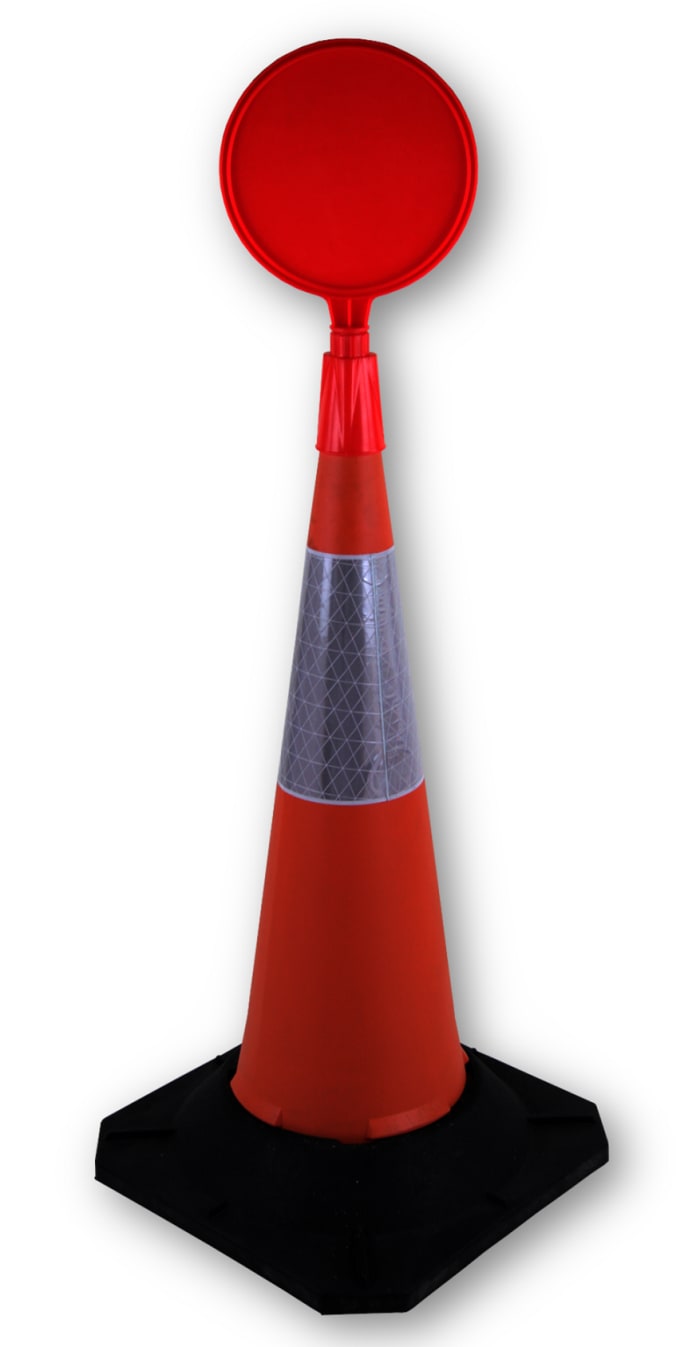 RS PRO Weighted Orange 100 cm Polyethylene Traffic Cone