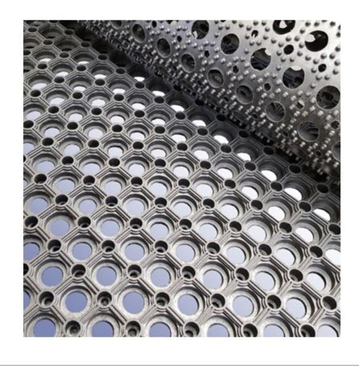 RS PRO RS PRO Rubber AntiFatigue Mat, 1m x 1.5m x 23mm 2217899