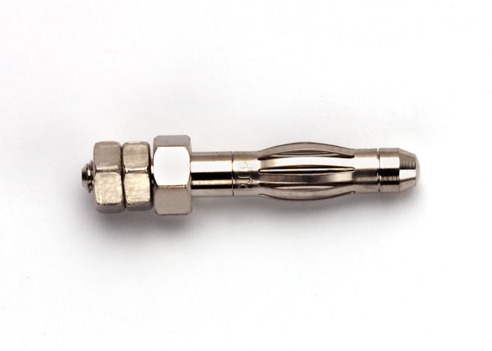 72918 Pomona | Pomona Silver Male Banana Connector, 4 mm Connector