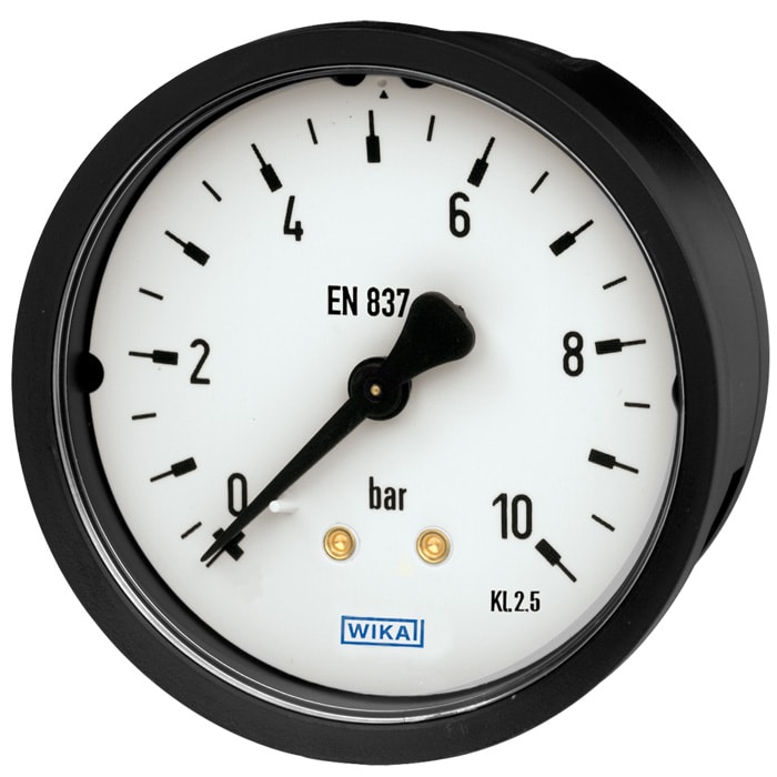 9081020 WIKA | WIKA, 40 mm G 1/8 Threaded Pressure Gauge, 10 bar | 222 ...