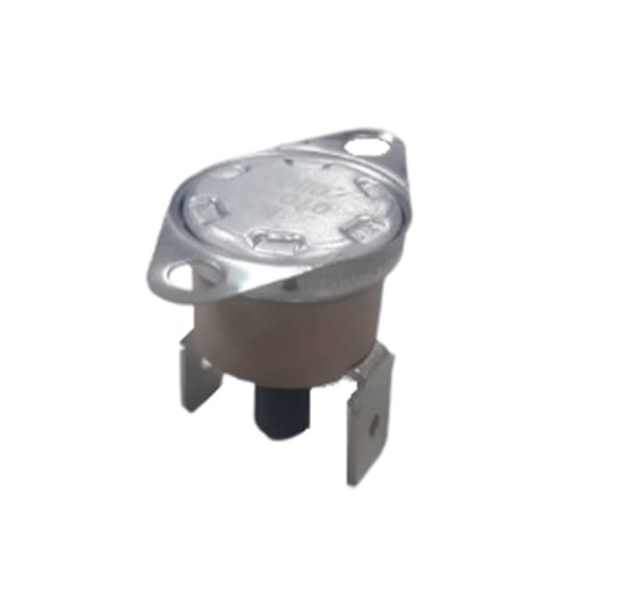 RS PRO Bi-Metallic Thermostat, Opens at 70°C, Closes at -20°C, +180°C Max, NC, Manual Reset, Fixed Mount