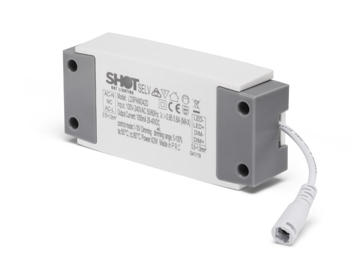 LD3PAND42D SHOT | SHOT IP40 5 Output LED Driver, 230V, 42 W Dimmable ...