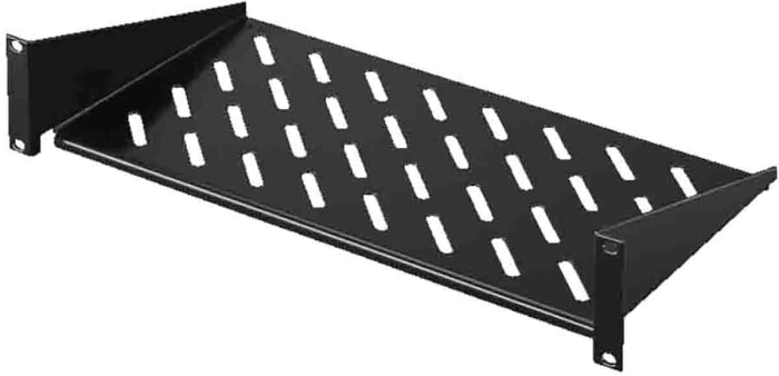 Rittal Black Shelf, 2U, 482.6mm x 400mm
