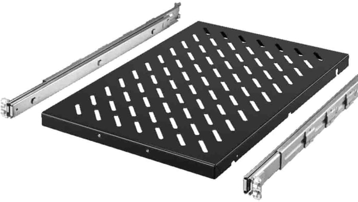 Rittal Black Shelf, 2U, 419mm x 500mm