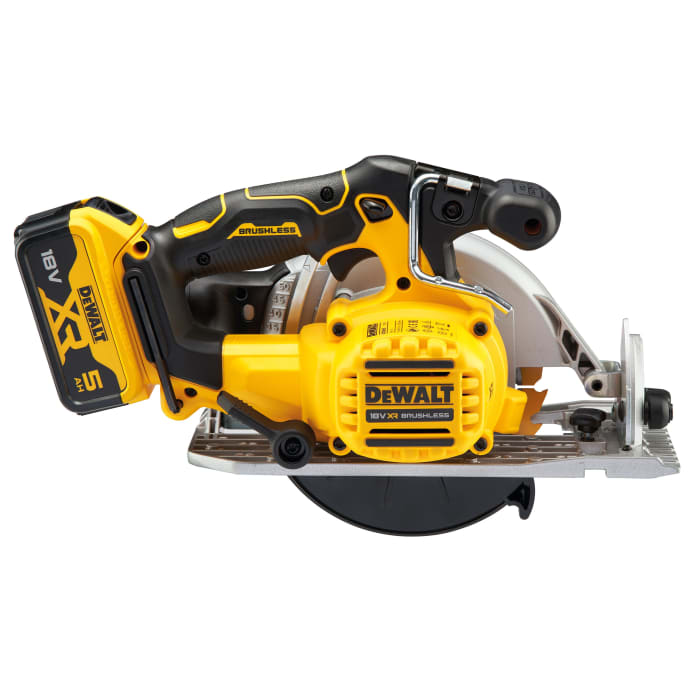 DCS512P2-GB DeWALT, Sierra circular DeWALT a batería, diám. de hoja 140mm,  husillo 20mm, enchufe inglés, 250-8559