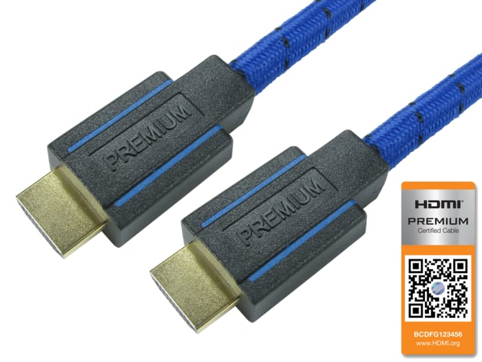 5M PREMIUM CERTIFIED 4K HDMI CABLE-BLUE