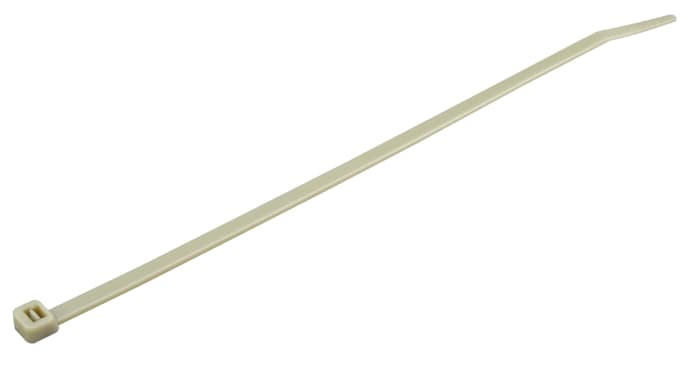 RS PRO Cable Tie, Non-Releasable, 203 mm x 4.6mm, Grey Polyamide 66