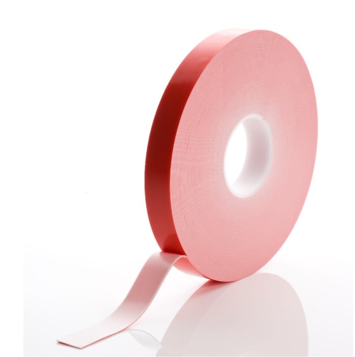 Ruban mousse acrylique  double face RS PRO, Blanc, 33.0m x 25.0mm