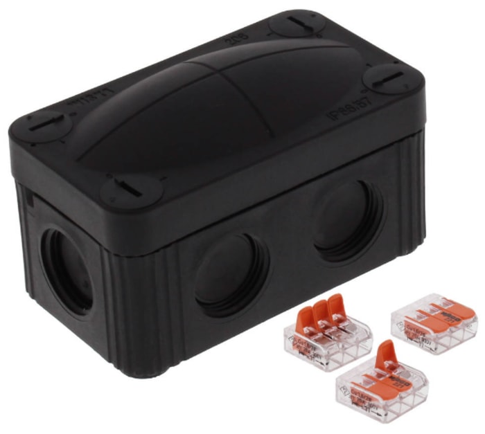 Caja de conexiones WISKA 10109900, Polipropileno, 85mm, 49mm, 51mm, 85 x 49 x 51mm, IP66, IP67