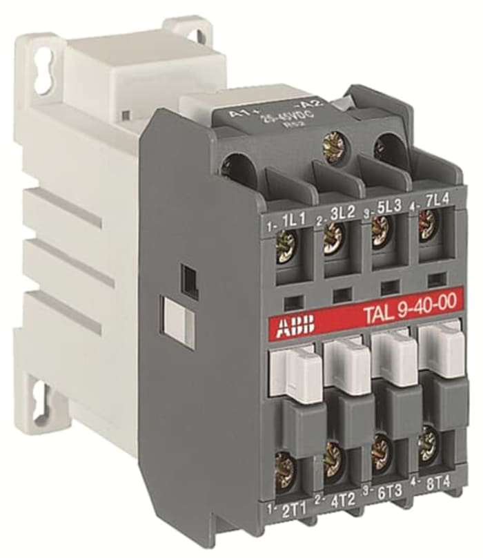 ABB TAL9-22-00 TAL Contactor, 17 → 32 V dc Coil, 4-Pole, 25 A, 2NC/2NO