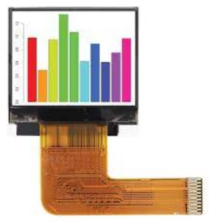 Midas MDT0100AIS-SPI TFT LCD Colour Display, 1in, 128 x 96pixels