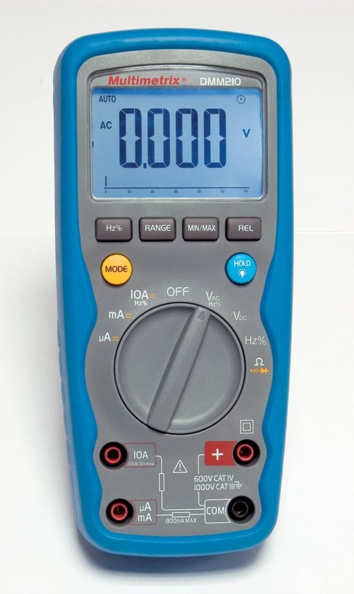 Chauvin Arnoux DMM210 Handheld Digital Multimeter, 10A ac Max, 10A dc Max