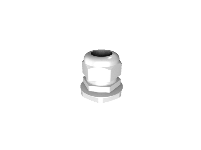 Rittal SZ Series Grey Polyamide Cable Gland, M25 Thread, 17mm min., 10mm max., IP68