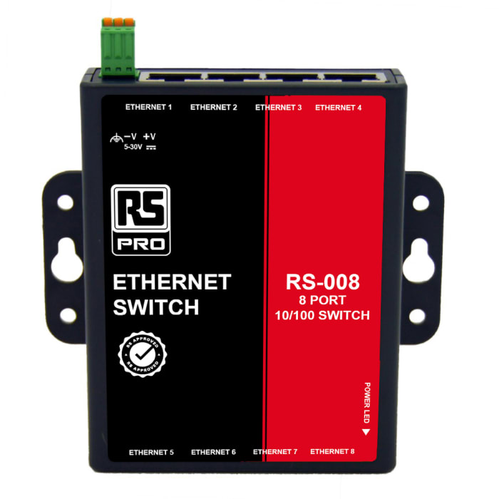 RS PRO Unmanaged 8 Port Ethernet Switch