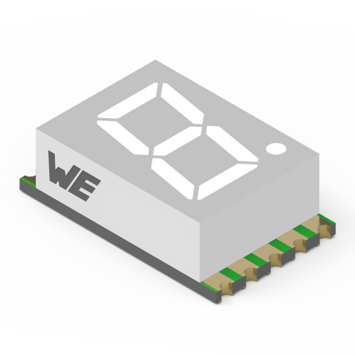 157143S12800 Wurth Elektronik | Display LED 7 segmentos de segmentos ...