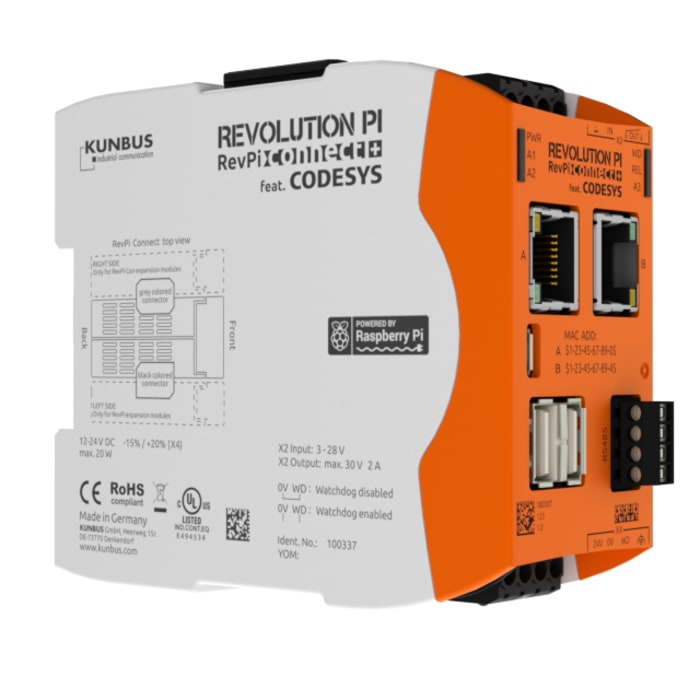 Kunbus Industrial Computer, 20W, ARM Cortex 1.2 GHz, 16 GB, 4