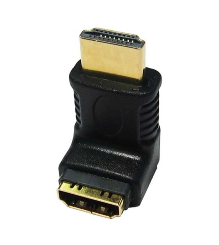 RS PRO Right Angle HDMI Adapter, Male HDMI to Female HDMI