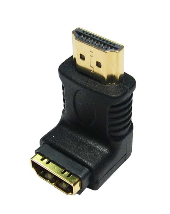 RS PRO Right Angle HDMI Adapter, Male HDMI to Female HDMI
