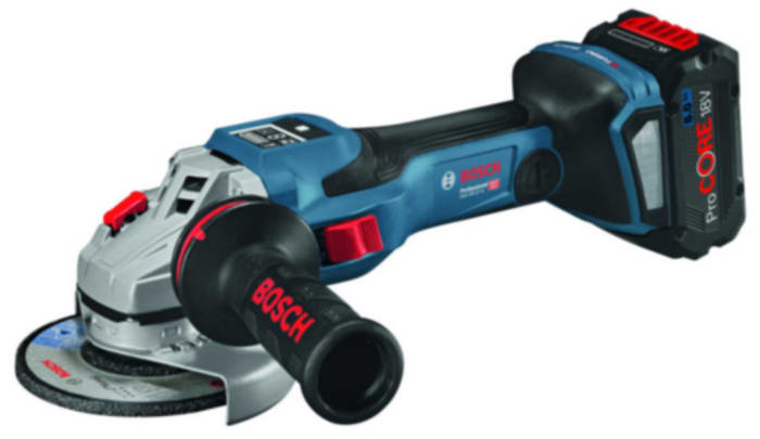 Amoladora angular Bosch GWX 18V-15SC a batería de 18V 1.5kW, diámetro de disco 125mm, 11000rpm, Euroconector