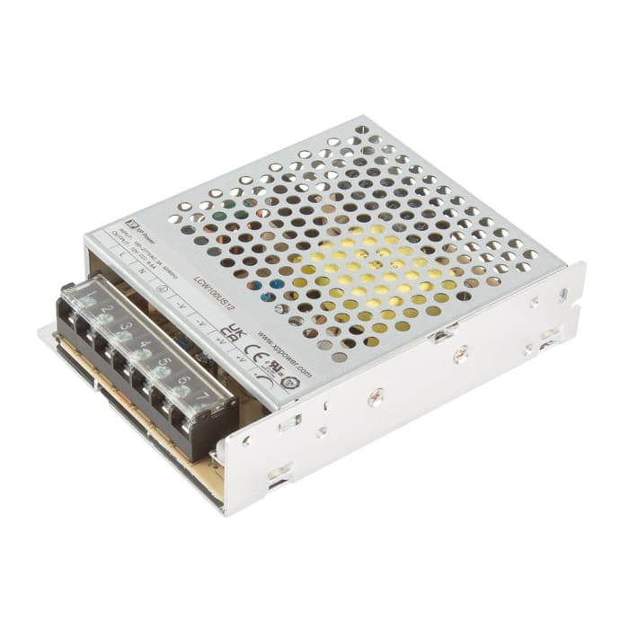 XP Power AC-DC Power Supply, LCW100US24, 24V dc, 4.5A, 100W, 1 Output, 85 → 305V ac Input Voltage