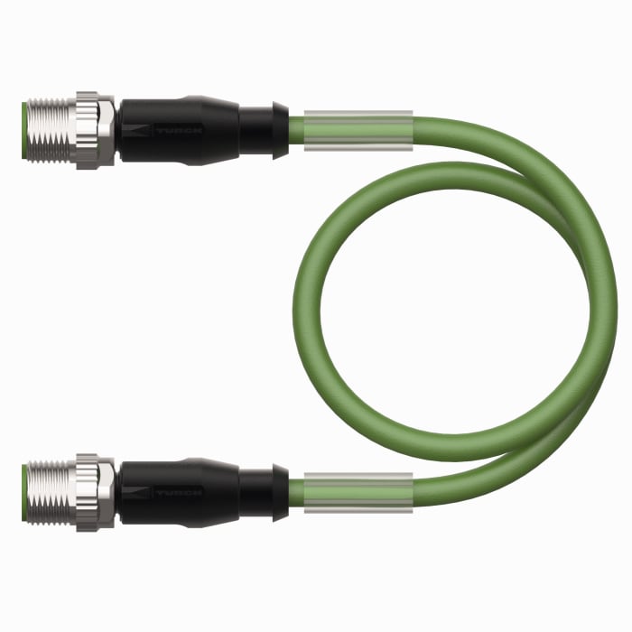Cable de actuador de sensor Turck, con. A Recta Macho, con. B Recto Macho, long. 5 m, 42V, IP67