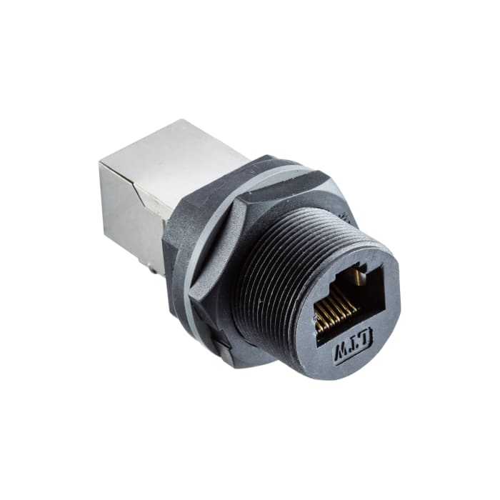 Amphenol Industrial RCP Series Female RJ45 Connector, Front Mount, Cat5e 1 Port 8 -Way