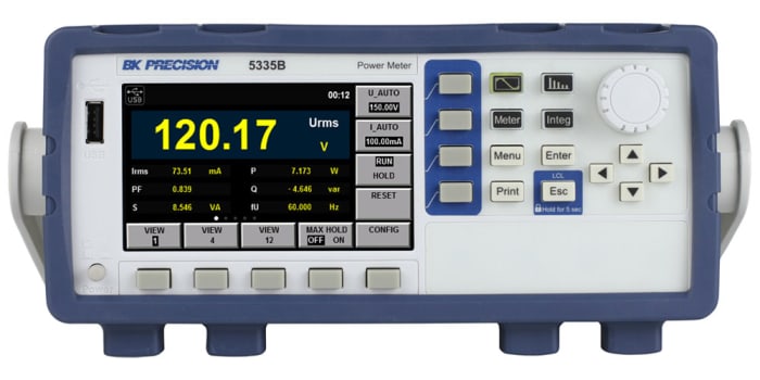 BK Precision BK5335B Power Meter, 20A ac max, 20A dc max